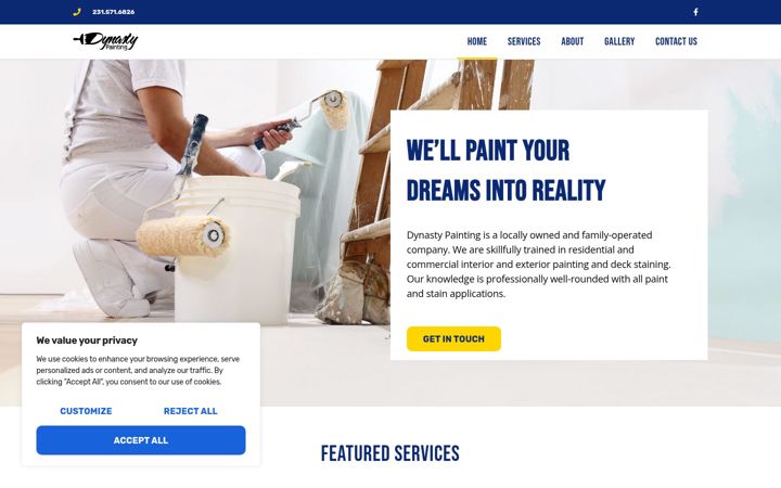 Screenshot of dynasty-painting.com