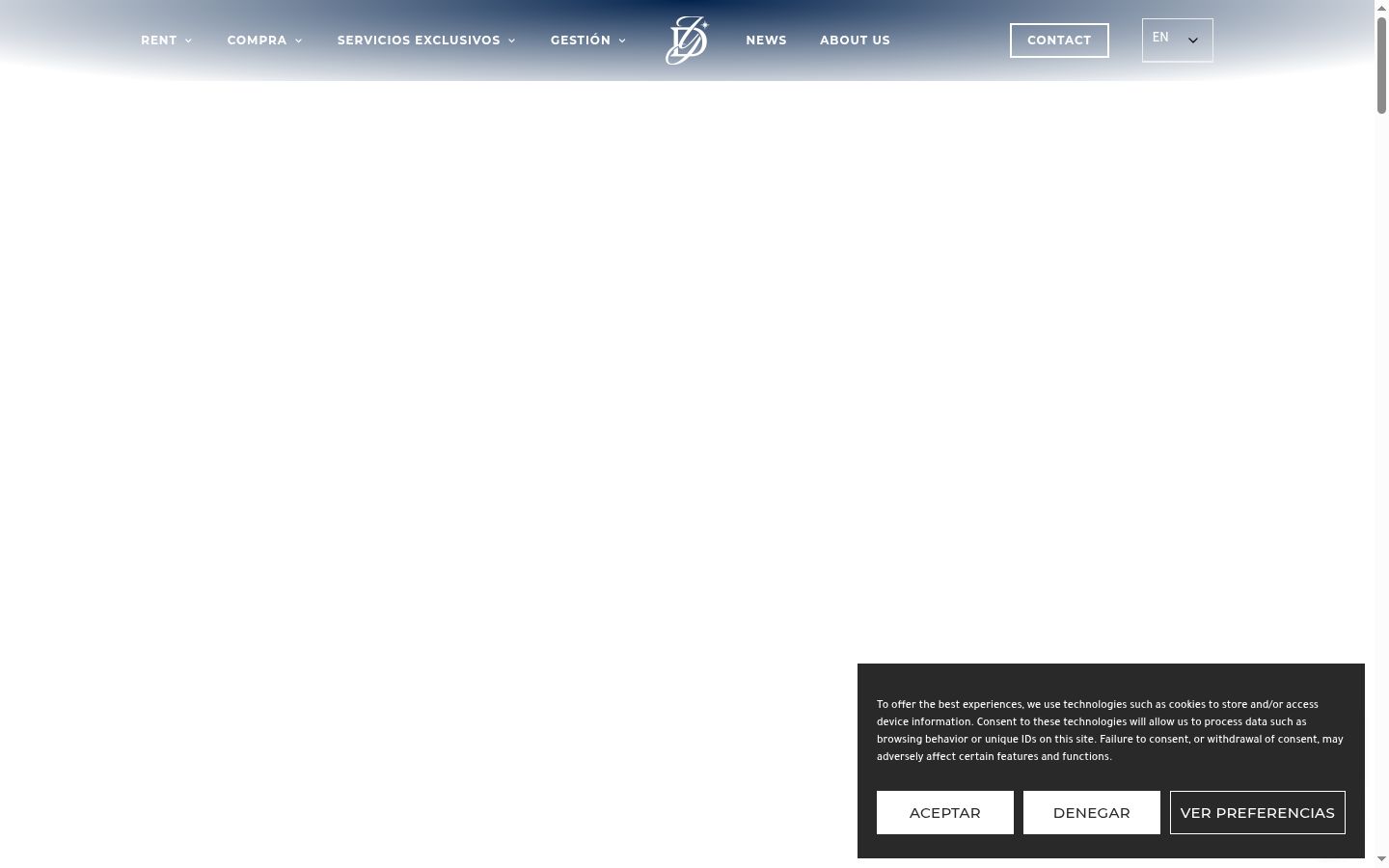 Screenshot του banner συγκατάθεσης που εμφανίστηκε πριν από οποιαδήποτε αλληλεπίδραση