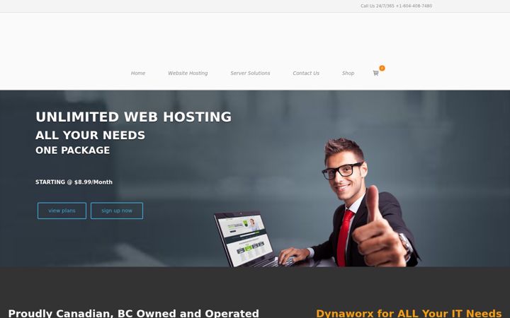 Screenshot of dynaworx.com