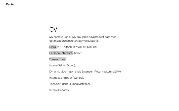 Skjámynd af dynielsen.dk