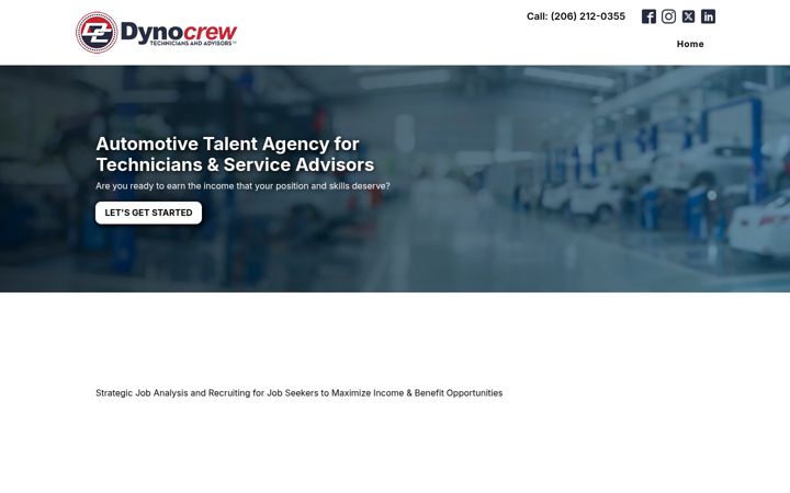 Screenshot of dynocrew.com
