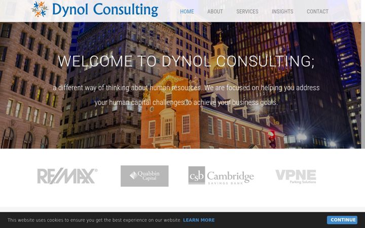 Screenshot of dynolconsulting.com