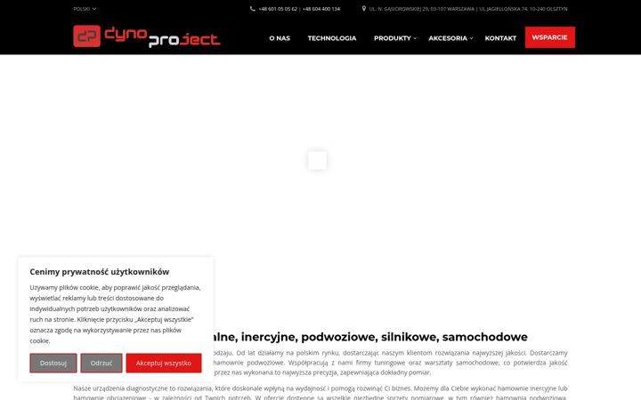 Screenshot ta' dynoproject.pl