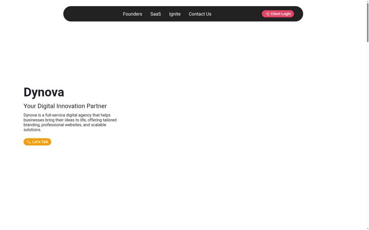 Screenshot of dynova.digital