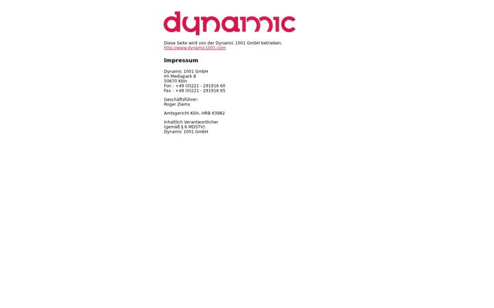 Screenshot of dyntracker.de