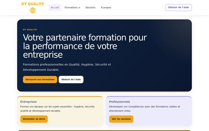 Screenshot of dyqualite.fr