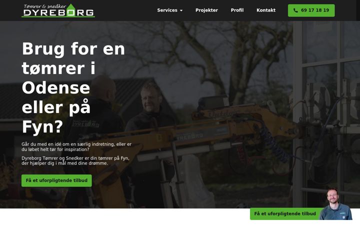 Ekraanipilt saidist dyreborg-ts.dk
