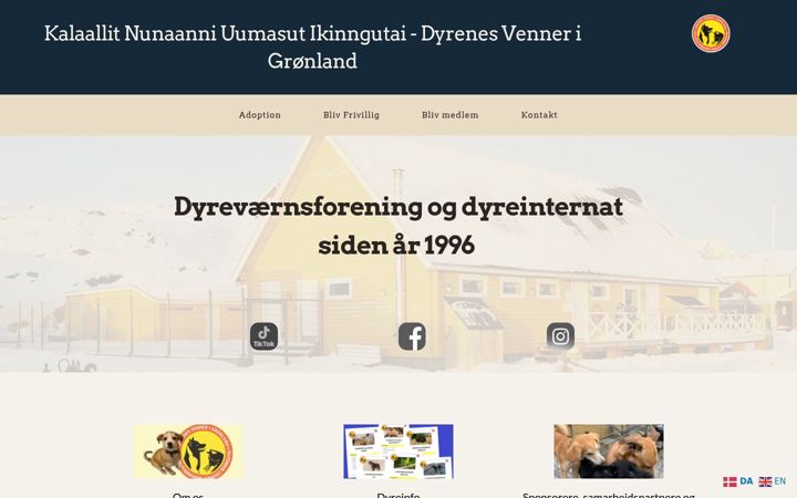 Ekrano kopija dyrenesvenner.gl