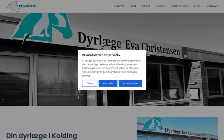 Skjámynd af dyrlaege-ec.dk
