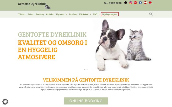 Skjámynd af dyrlaege.dk