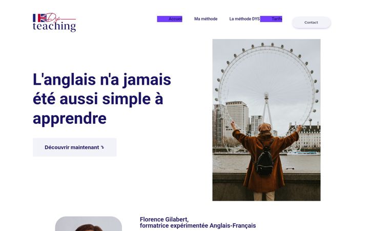 Screenshot of dys-teaching.com
