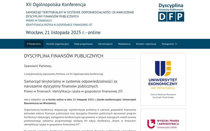 Screenshot ta' dyscyplinasamorzad.org.pl
