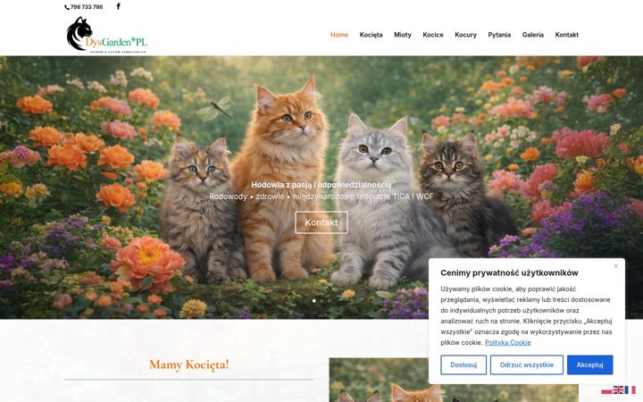 Screenshot ta' dysgarden.pl