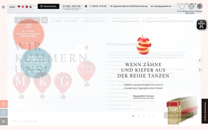 Screenshot of dysgnathie.de