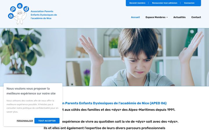Screenshot of dyslexie06.com