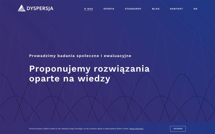 Screenshot of dyspersja.com