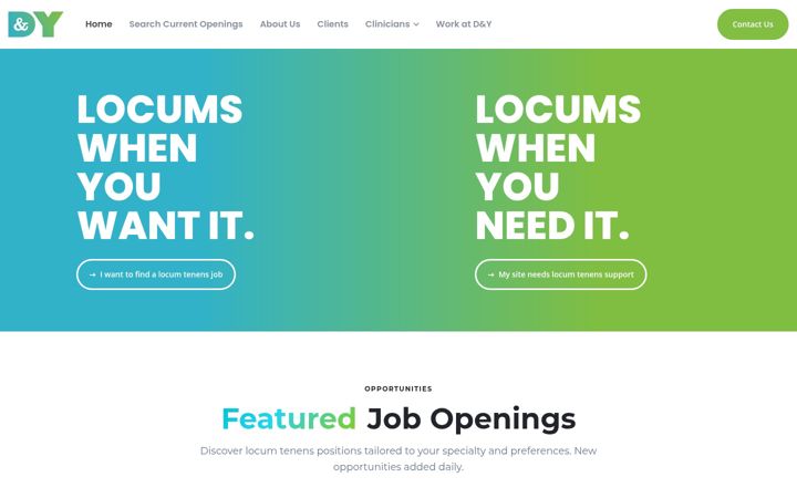 Screenshot of dystaffing.com