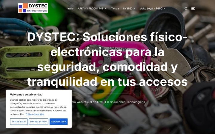 Screenshot of dystecsoluciones.com