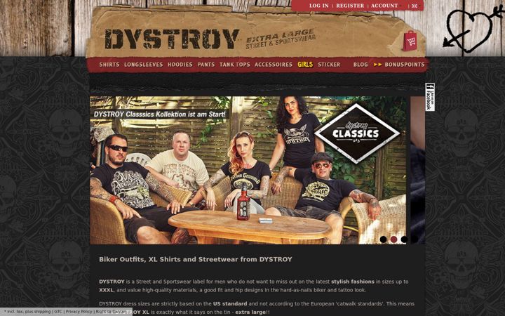 Screenshot of dystroy.com