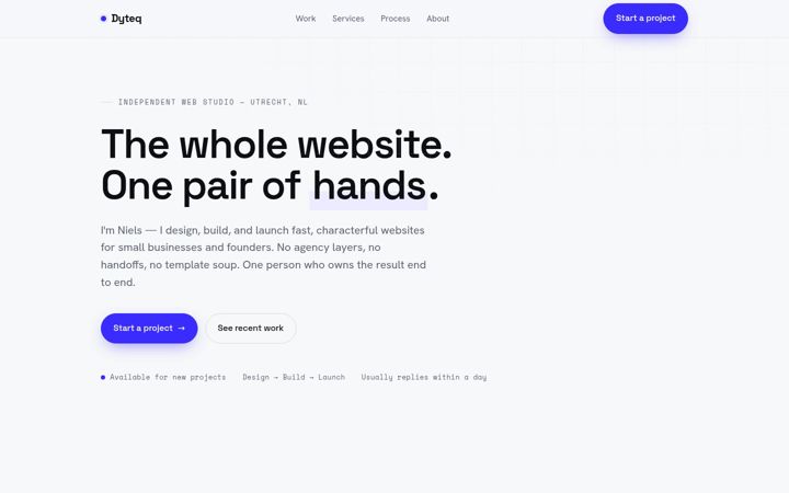 Screenshot of dyteq.com