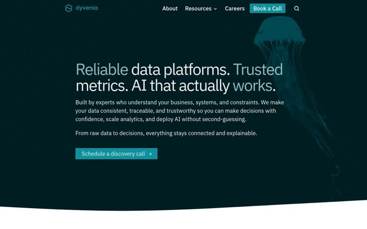 Screenshot of dyvenia.com