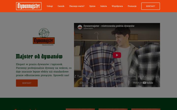 Screenshot von dywanmajster.pl