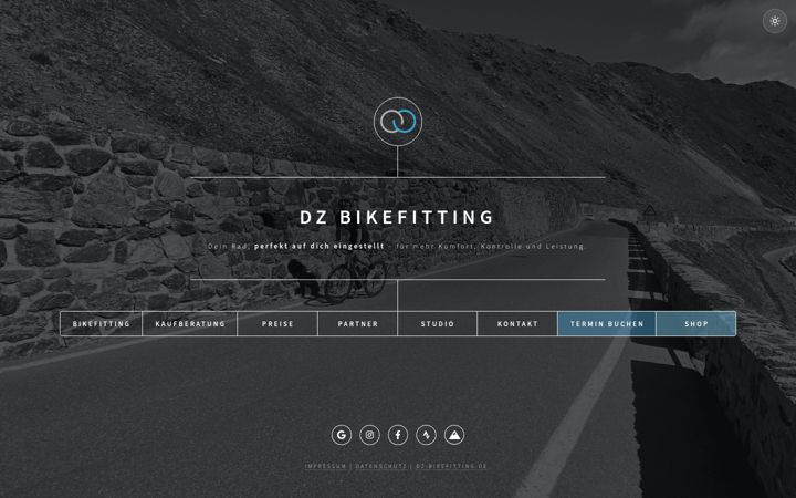 Screenshot of dz-bikefitting.com