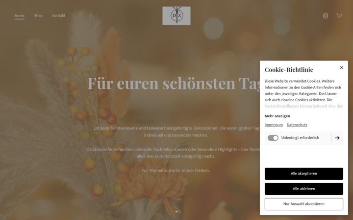 Snimka zaslona za dz-hochzeiten.de
