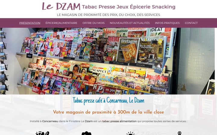 Screenshot of dzamtabacpressecafe.fr