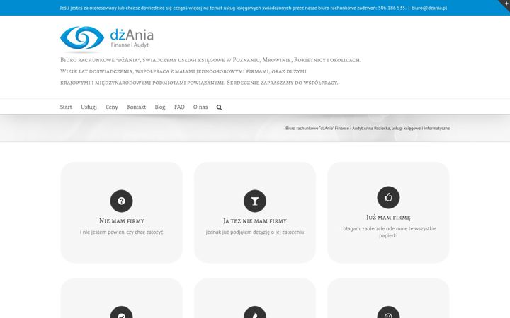 Screenshot von dzania.pl