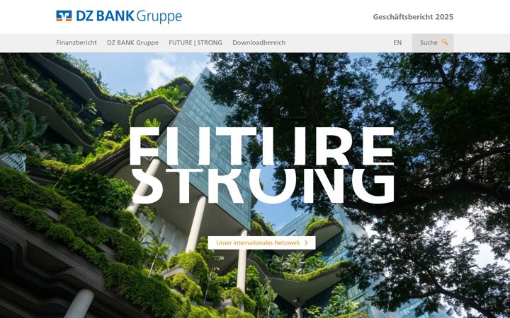 Screenshot of dzbankgruppe.de