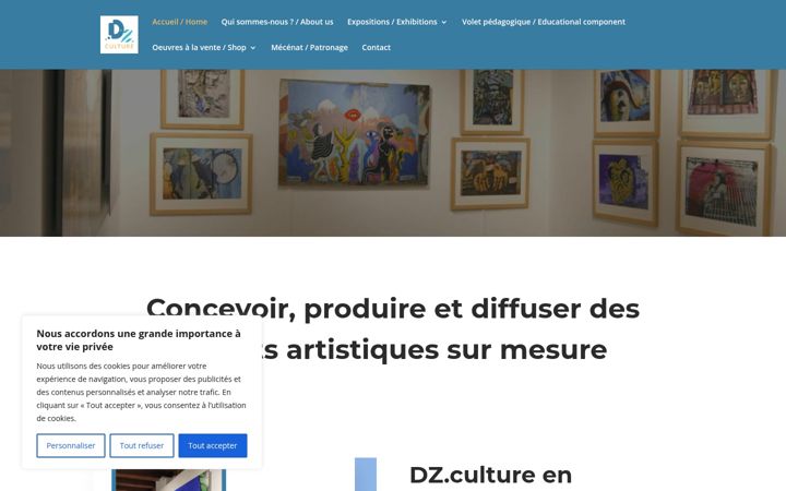 Captura de ecrã de dzculture.fr