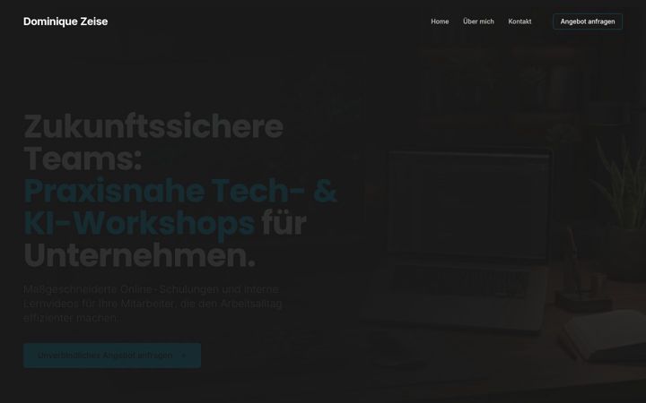 Screenshot of dzeise.de