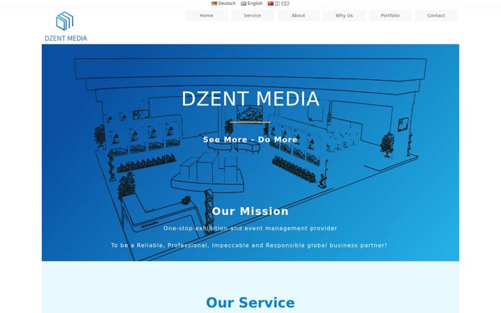 Screenshot of dzent-media.de