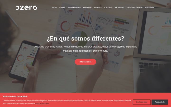 Screenshot of dzero.marketing