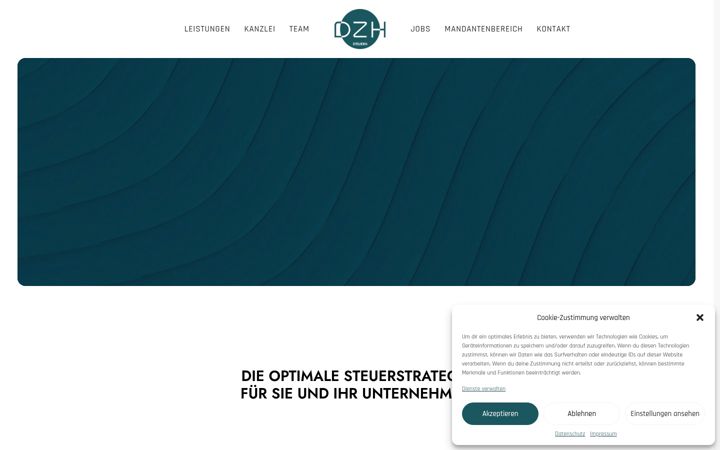 Screenshot of dzh-steuern.de