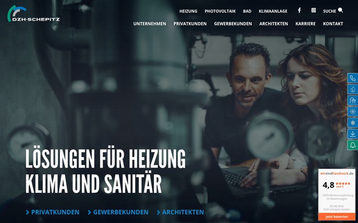 Screenshot of dzh.de
