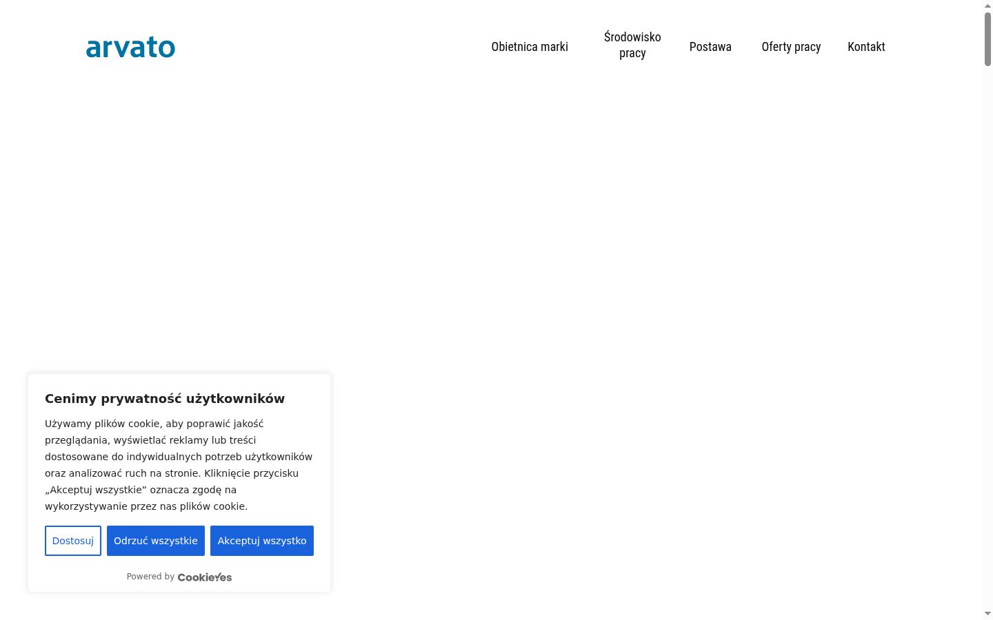 Screenshot des Einwilligungsbanners vor jeglicher Interaktion
