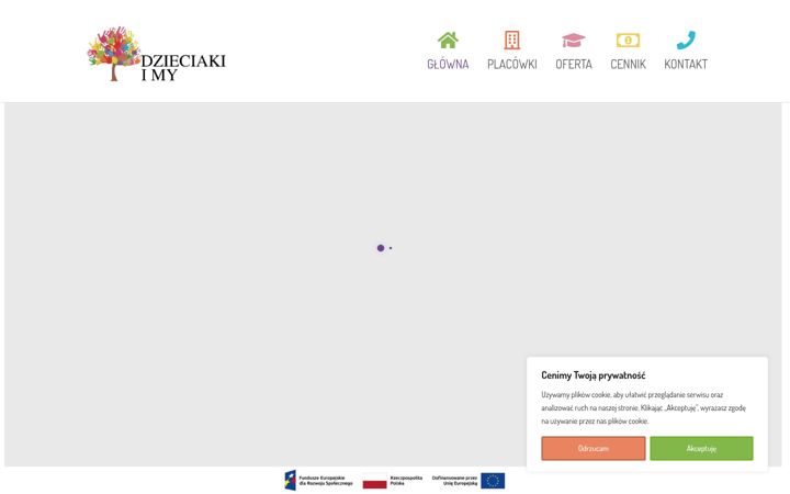 Snímek obrazovky dzieciakiimy.pl