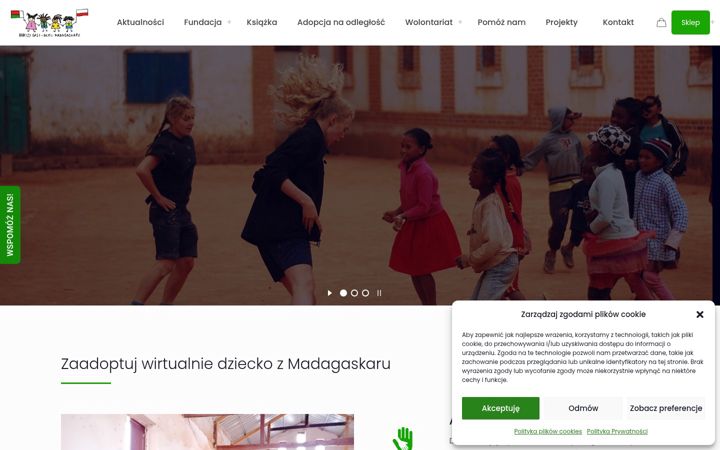 Screenshot di dziecimadagaskaru.pl