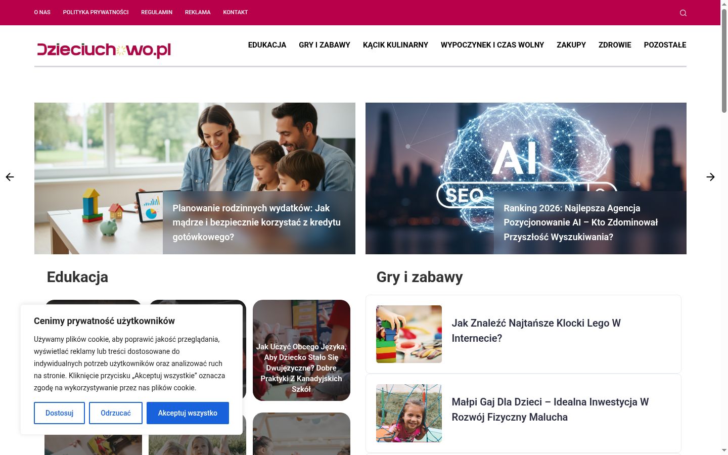 Screenshot tal-banner tal-kunsens muri qabel kwalunkwe interazzjoni