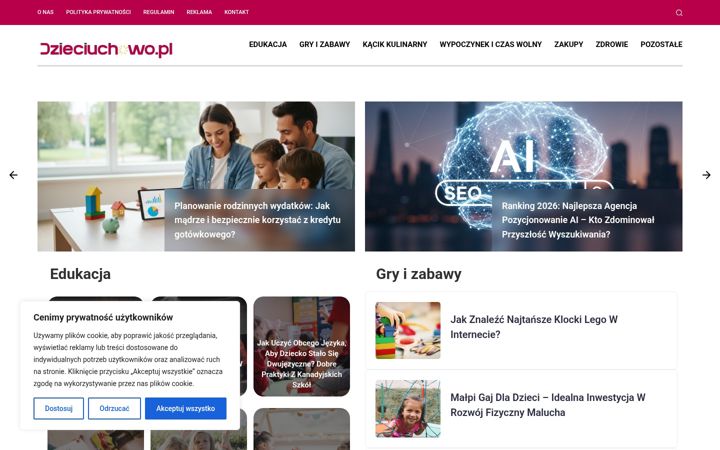 Screenshot di dzieciuchowo.pl