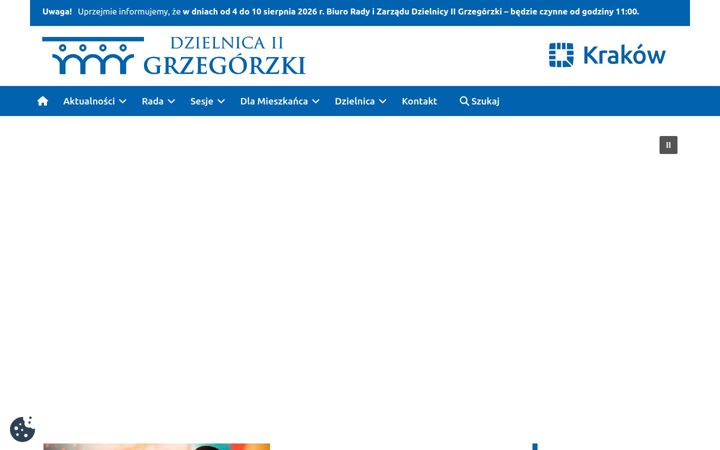 Screenshot von dzielnica2.krakow.pl