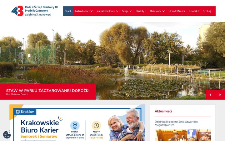 Screenshot von dzielnica3.krakow.pl