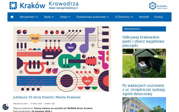 Screenshot von dzielnica5.krakow.pl
