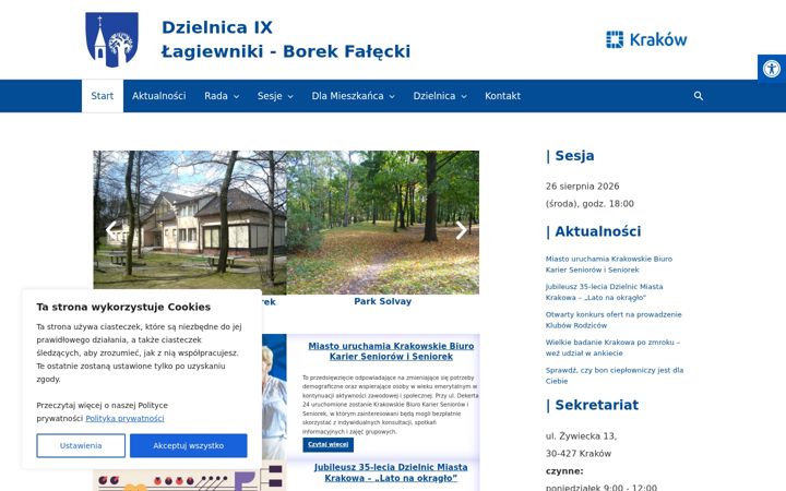 Screenshot di dzielnica9.krakow.pl