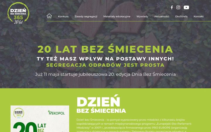 Screenshot di dzienbezsmiecenia.pl