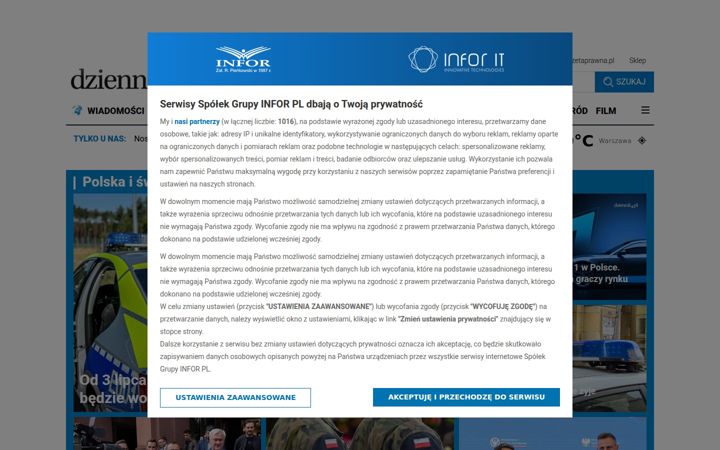 Ekrānuzņēmums no dziennik.pl