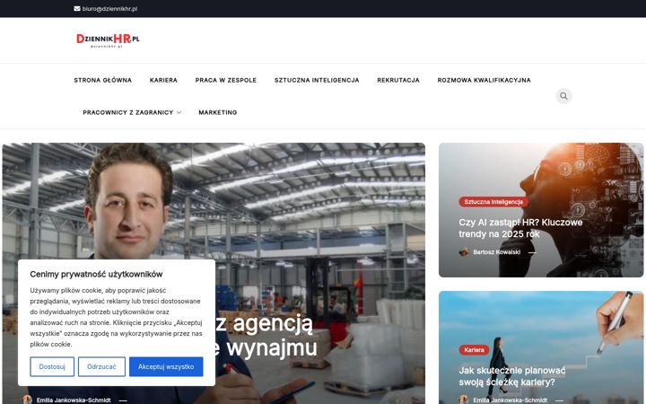 Screenshot di dziennikhr.pl