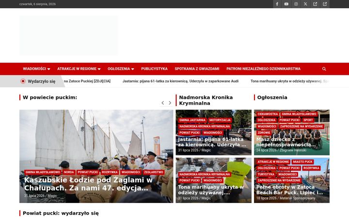 Captura de ecrã de dziennikpucki.pl